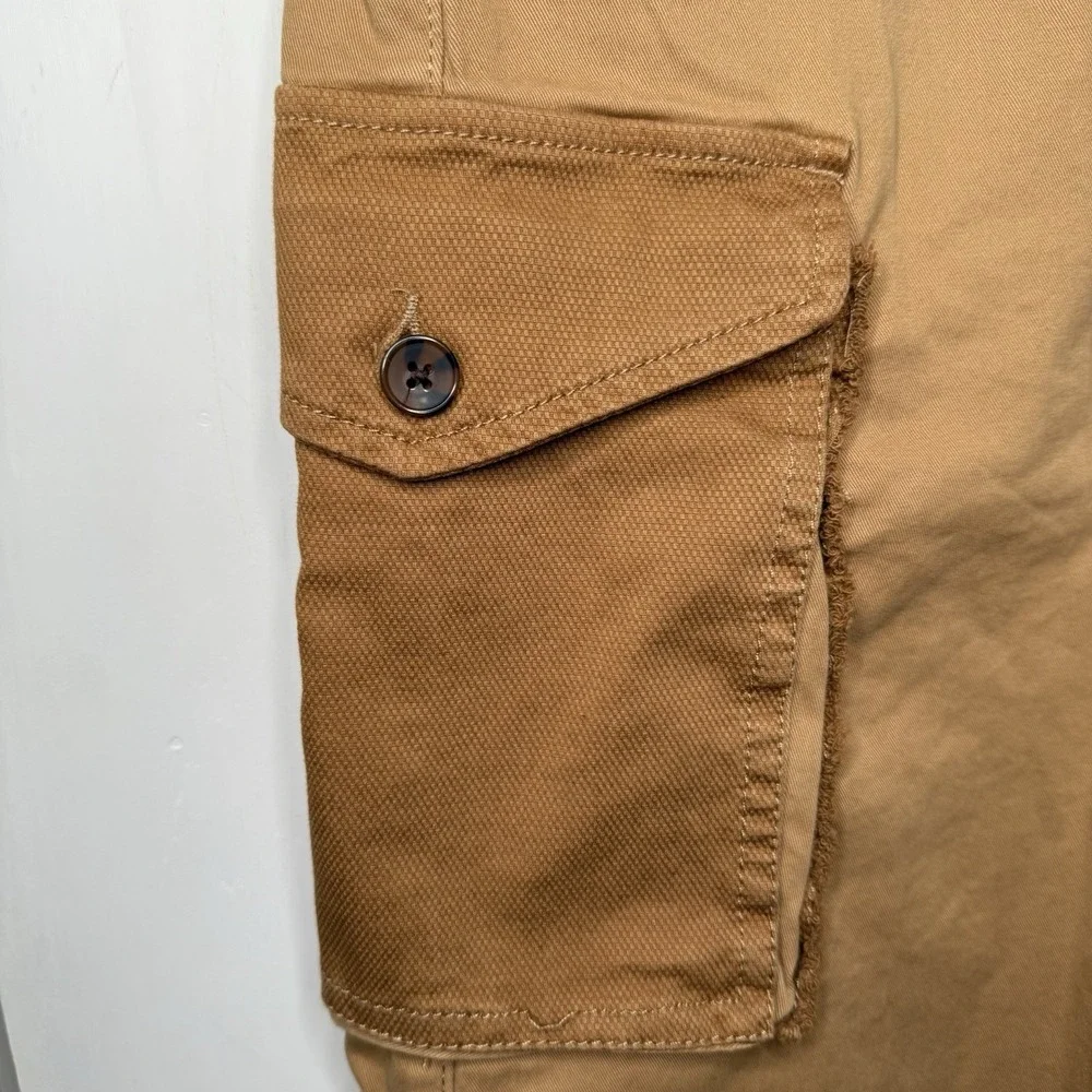 NEW SO Juniors Size XS Brown Tan Cargo Straight Madi Skirt Pockets Cotton NWT - Picture 8 of 11
